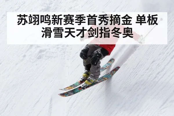 苏翊鸣新赛季首秀摘金 单板滑雪天才剑指冬奥